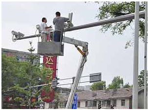 南關交警臺闖紅燈電子警察項目